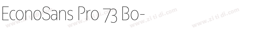 EconoSans Pro 73 Bo字体转换